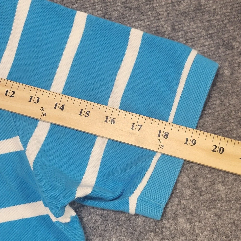Polo Ralph Lauren Men's Short Sleeve Blue w/White Striped T-Shirt Size XX-Large